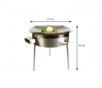 Wokset Gasol PRO Kolstål Wokpanna Ø91cm
