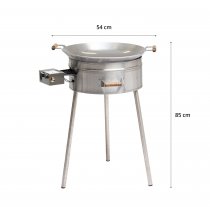 Wokset Gasol PRO Rostfri Wokpanna Ø54cm