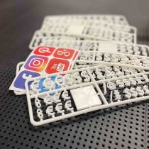 Bokstavstavla symboler sociala medier