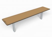 Trädgårdsbänk Ekeby för offentlig miljö