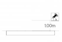 Studsmatta 1x4 meter