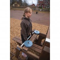 Utomhusgym i trä Bänkpress