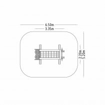 Dimensioner Kroppskraft X ovanifrån
