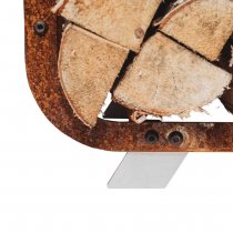 vedförvaring i trögrostat material