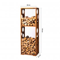 Modulhylla i Cortenstål Woodstock