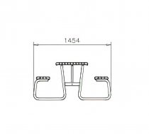 Yarden picknickbord - 175 cm