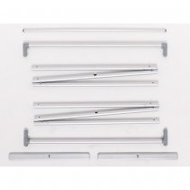 Aluminiumram till Zipper Banner Slim – alla delar