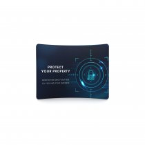 Zipper Wall curved mässvägg 300×230 cm framifrån