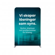 Zipper Wall mässvägg 150 x 230 cm i rak modell med tygtryck