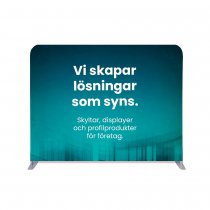 Zipper Wall mässvägg 200x150 cm i rak modell med tygtryck