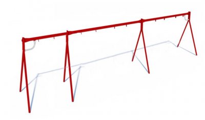 Röd gungställning 5 platser