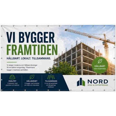 Stor banderoll 3x5 meter