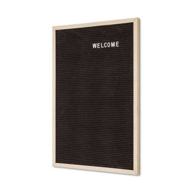 Retro bokstavstavla med filtpanel