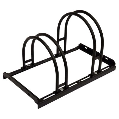 Cykelställ svart med 2 cykelparkeringar