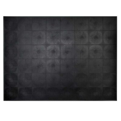 retro bokstavstavla med hål