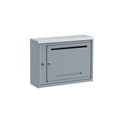 Fastighetsbox 1x1 stående silvergrå