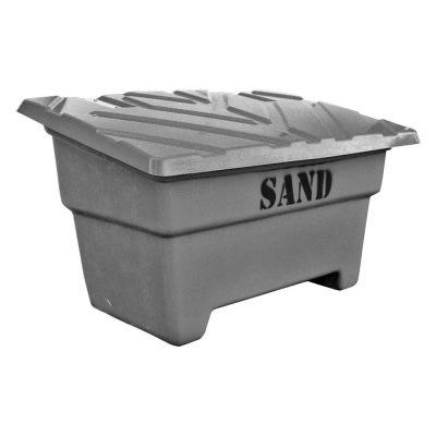 grå sandlåda för 550 liter grus