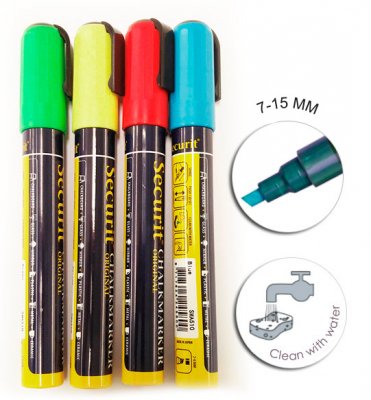 Griffelpennor 4-pack färg med 7-15 mm