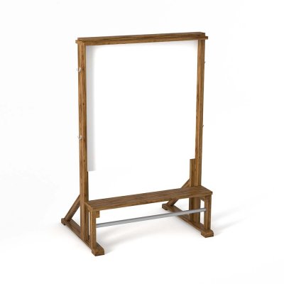 Informationstavla till utomhusgym i trä