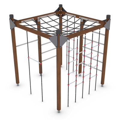 klätterställning med nät