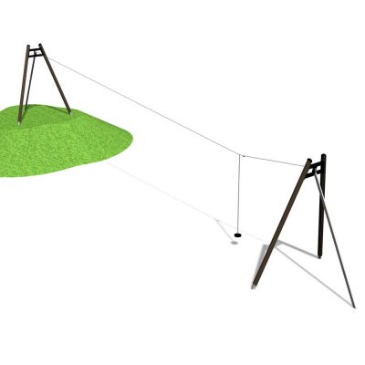 linbana till lekplatser och lekparker