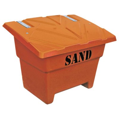 orange sandbehållare 350 liter