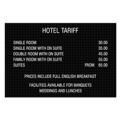 Bokstavstavla Peg 463x310mm