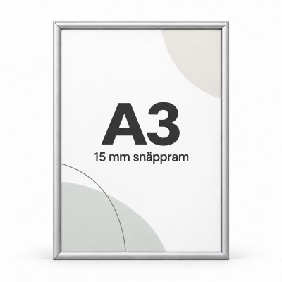 Posterram A3 15 mm smal ram - Silver