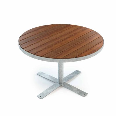 Parkbord Sofiero runt Ø 1100 mm - Fristående - Galvad