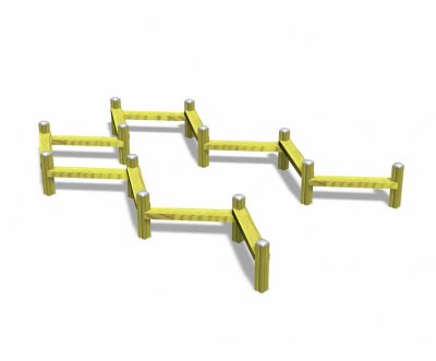 balansbana sicksack hinderbana