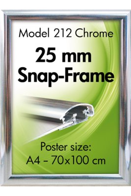 Snäppram 50x70 cm - Chrome