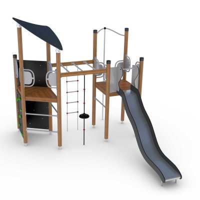 Borg liknande lekställning för parken