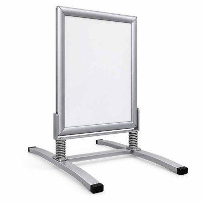Trottoarpratare Wind 50x70 cm - Silver RAL 9023