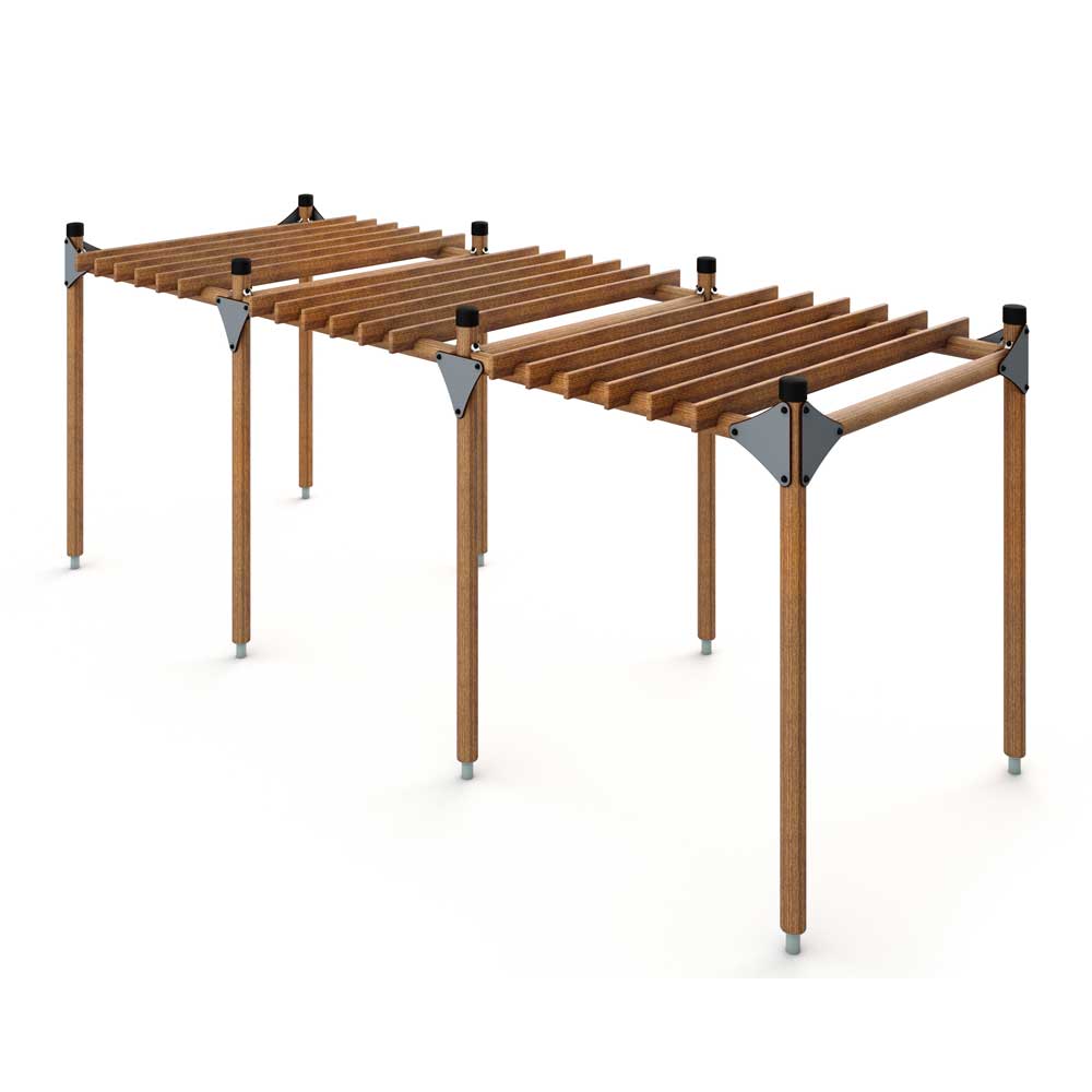 Pergola 3 delar - Paviljong för nedgrävning