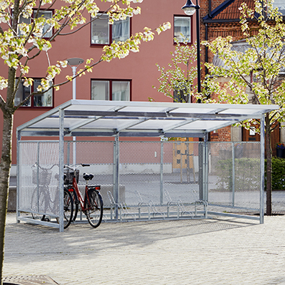 Cykelförvaring-cykelgarage-cykelställ till BRF och fastighet