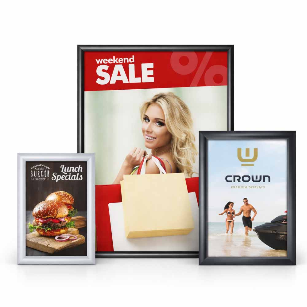 Affischramar och ramar med snäppram