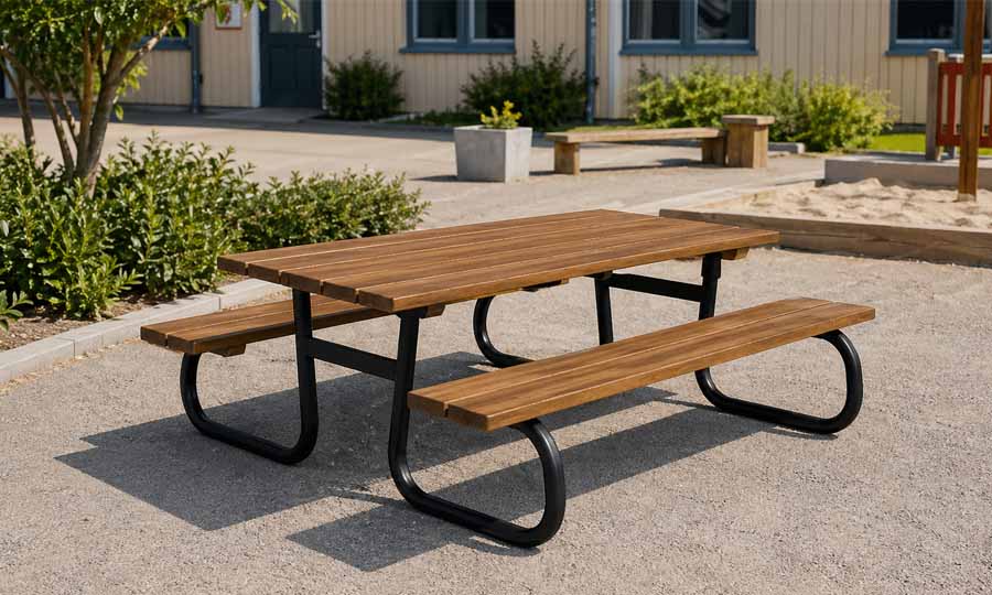Bänkbord och picknickbord för barn
