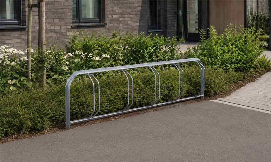 Cykelställ för nedgjutning i mark