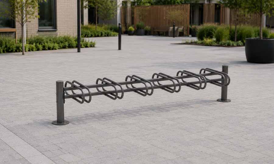 Dubbelsidiga cykelställ från Skyltab
