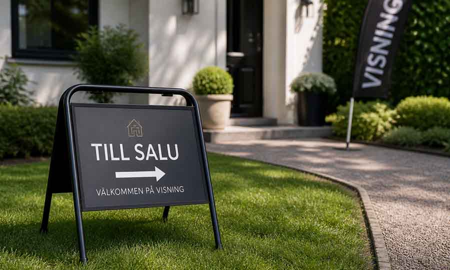 köp billig mäklarskylt en minisign för A3