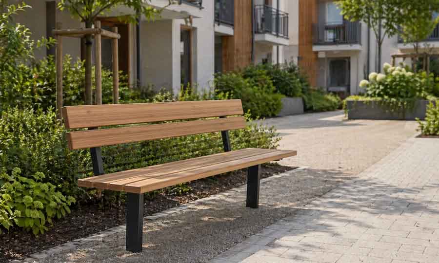 Parkbänkar och parksoffor för platsgjutning