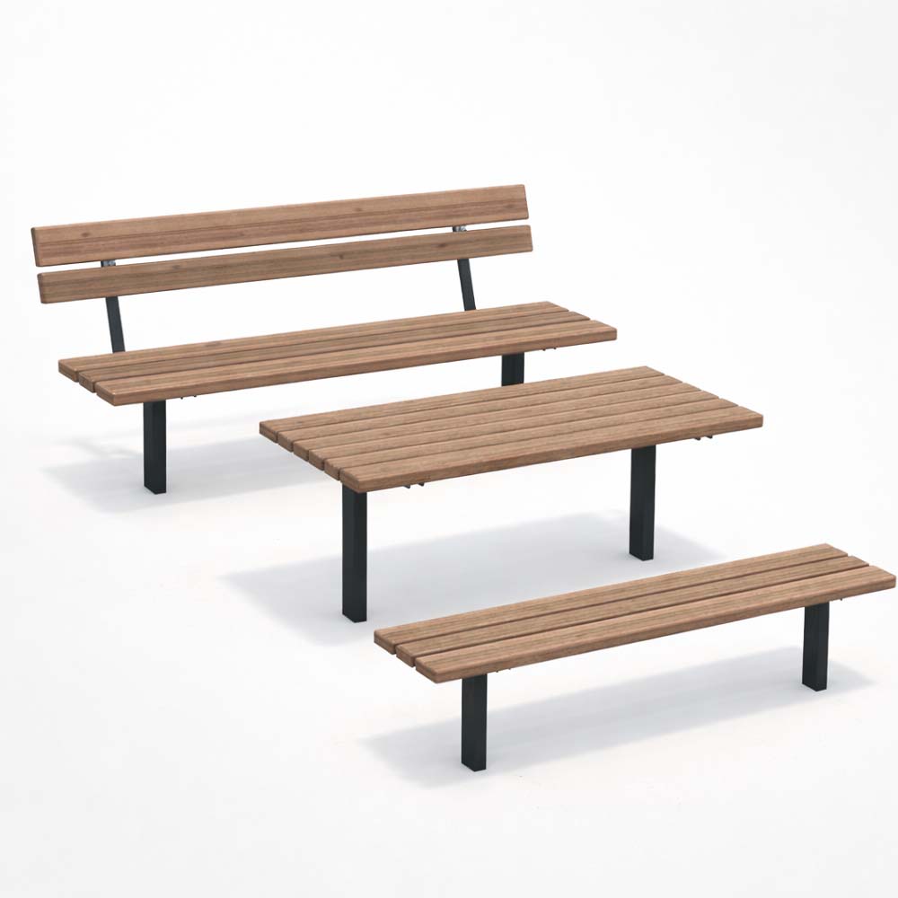 Parkmöbler, parkbänkar, bord och uteprodukter