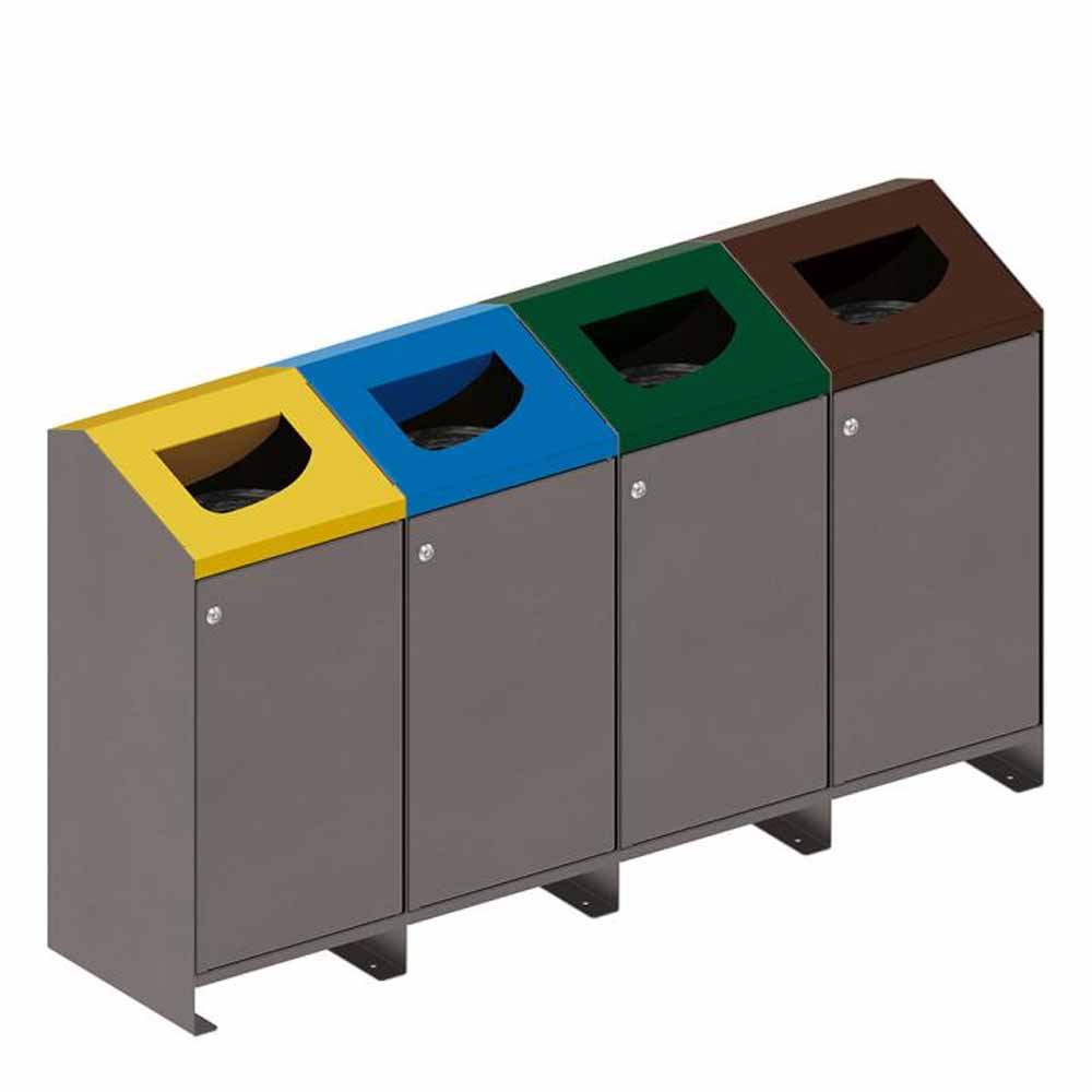 Sopsorteringskärl inomhus och utomhus