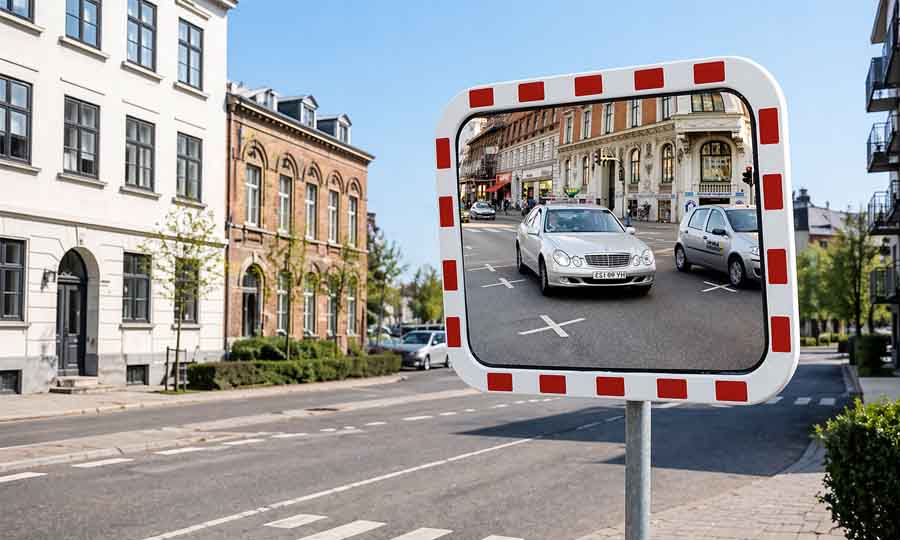köpa trafikspegel, vägspegel och utfartsspegel